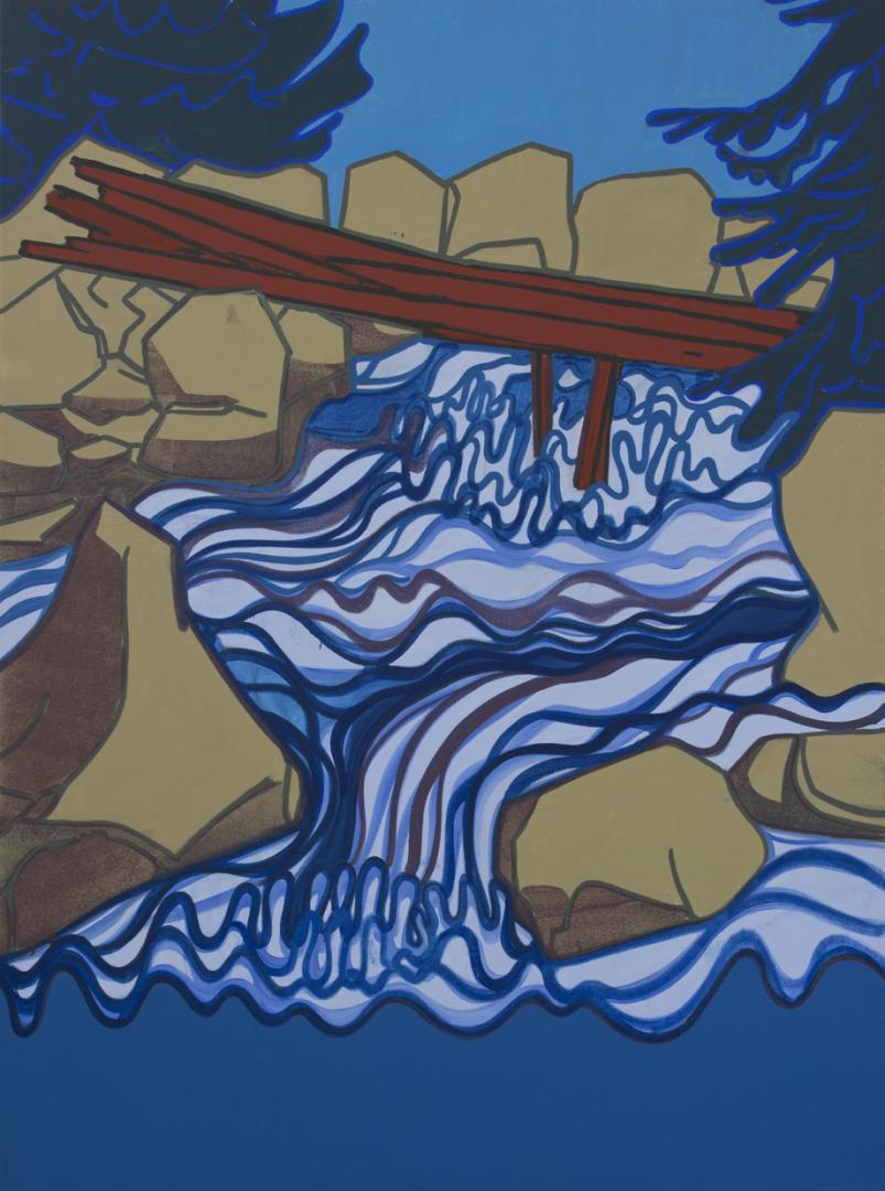 Hubert Schmalix, Broken Bridge, 175 x 130 cm