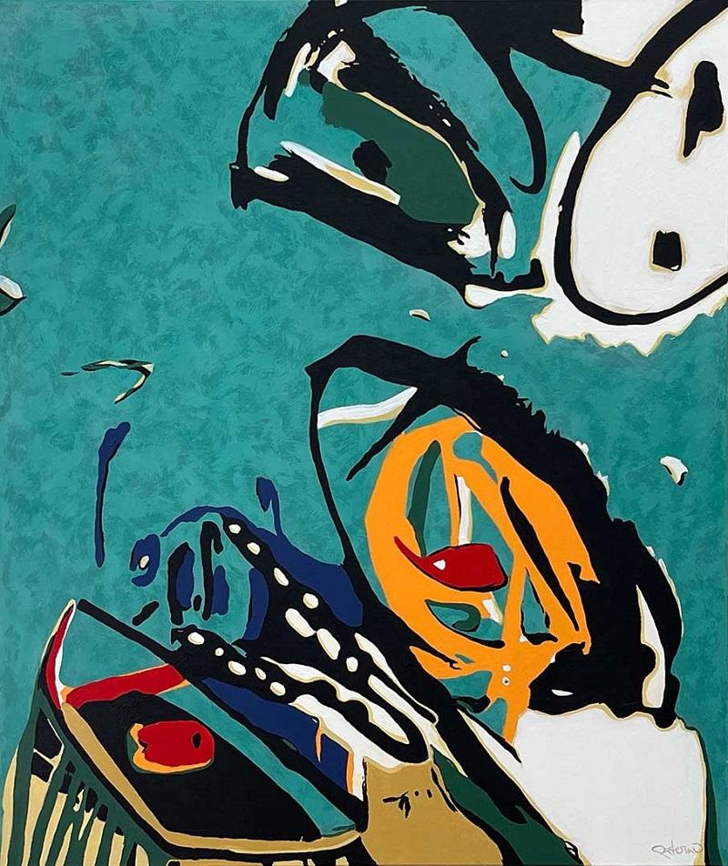 Bettina Patermo, zurück in die freiheit, 2023, Acryl auf Leinwand © Bettina Patermo