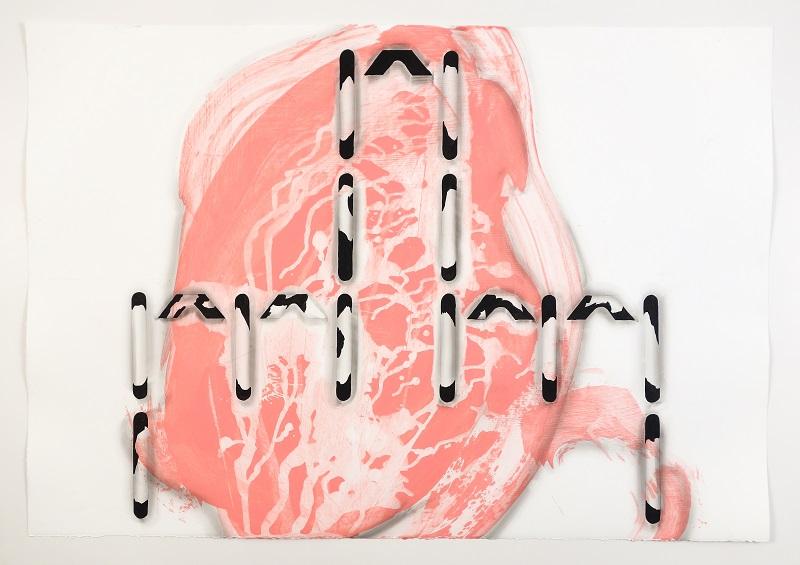 Christian Schwarzwald, STRICHER (11), 2017, Acryl auf Papier, 70 x100 cm © C. Schwarzwald, Bildrecht, 2025 Wien