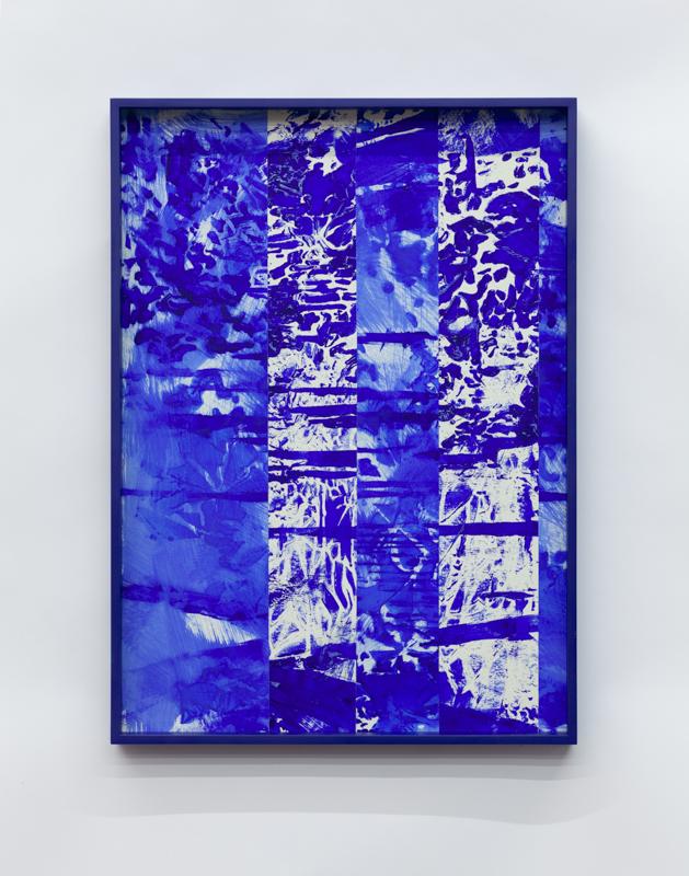Clemens Wolf, Remix, 2024, Öl auf Papier, 70 x 50 cm