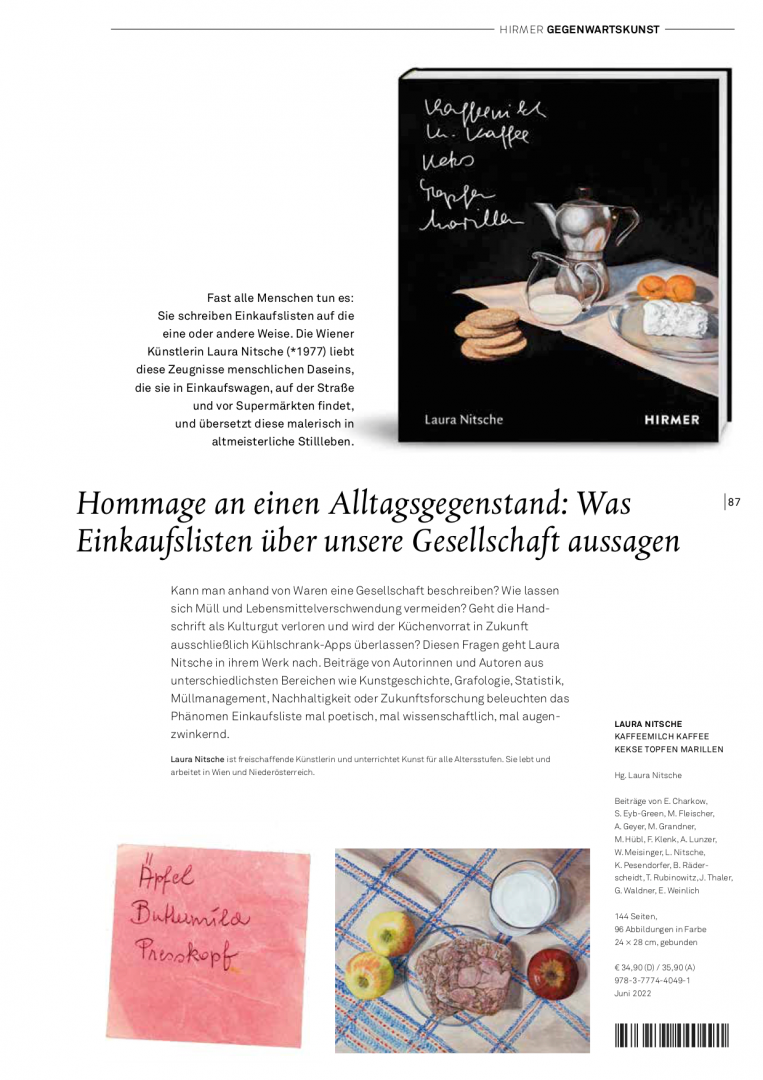 Laura Nitsche, NEU im Hirmer Verlag, Herbst 2022