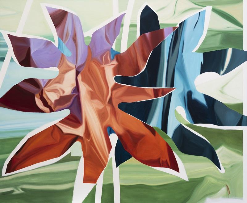 Kathrin Isabell Rhomberg, Bloom II, 2024, Öl auf Leinwand, 160 x 190 cm