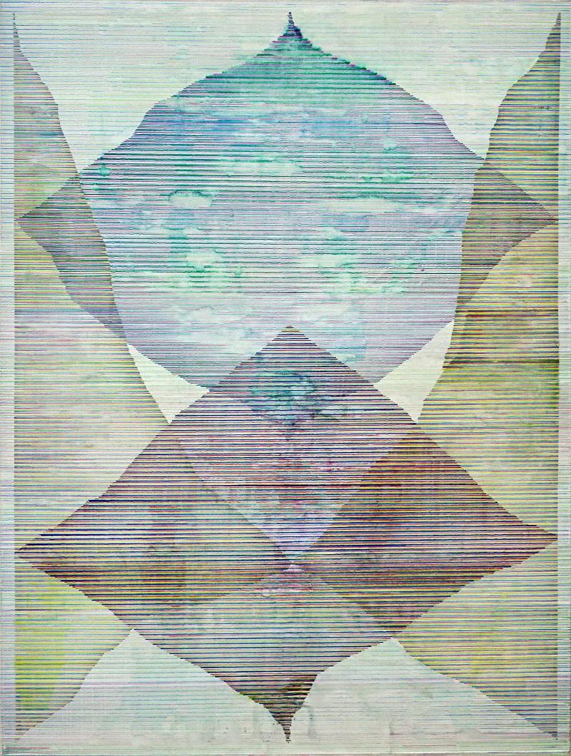 Maureen Kägi, o.T. 2024, Acryl auf Leinwand, 180 cm x 135 cm