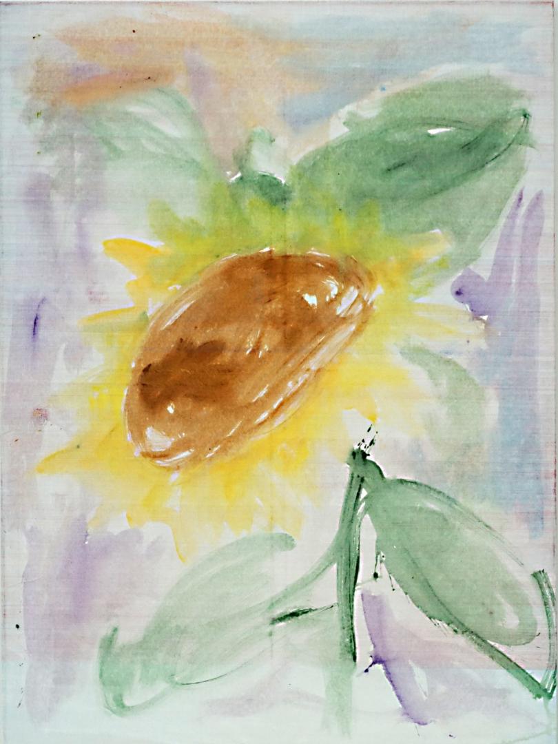 o.T. (heliotropism), 2024, Acryl auf Leinwand, 180 x 135 cm