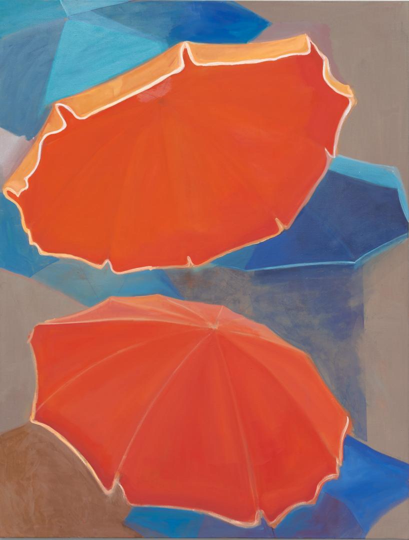 Moni K.Huber_Schirme #02_Öl auf Leinwand_130x170cm_2021