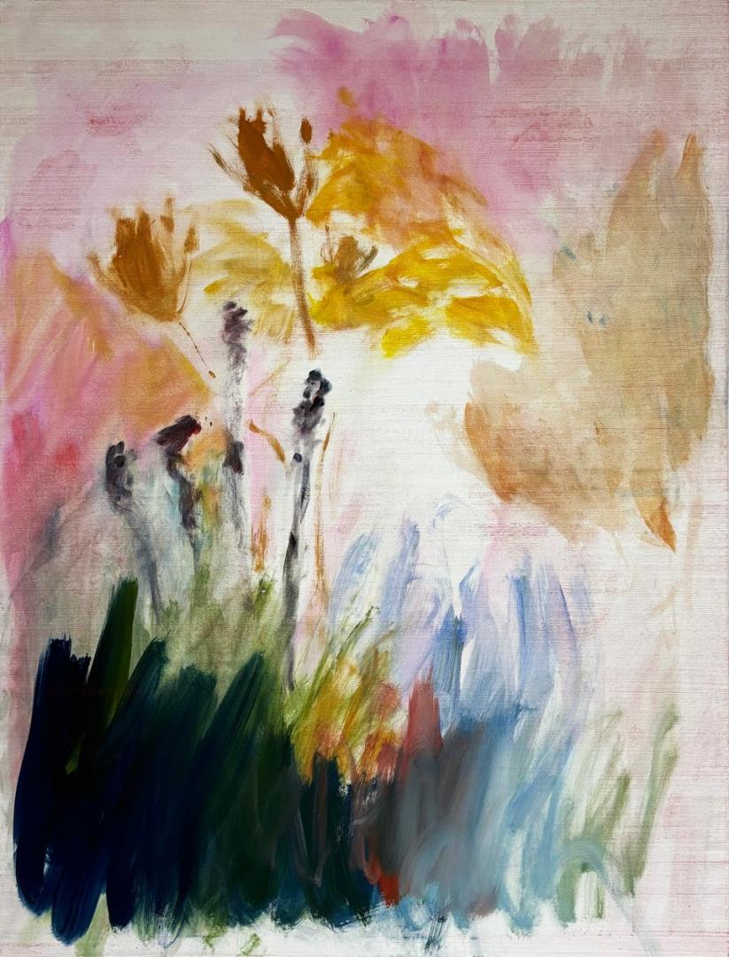 Sunday Times, 2024, Mischtechnik auf Leinwand, 180x135 cm