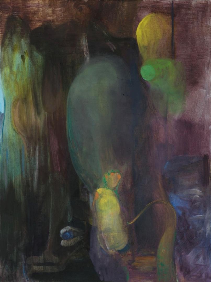 Ursula Hübner, Invisible 7, 2022, Öl auf Leinwand, 120 x 90 cm