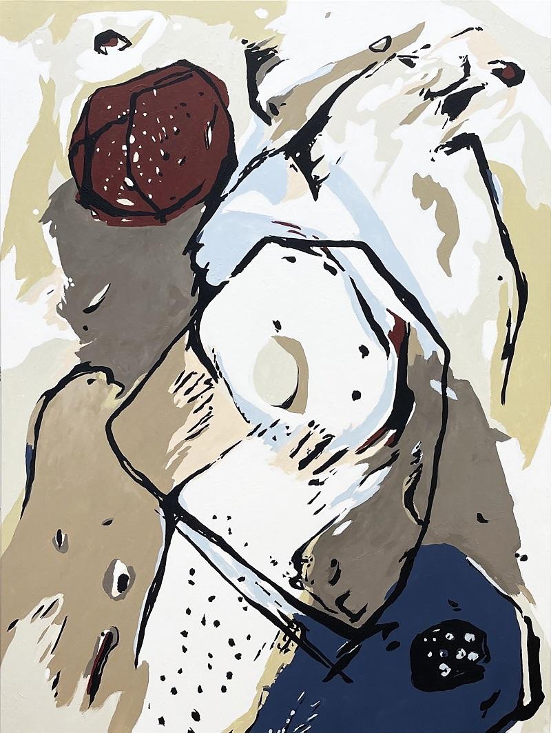 Bettina Patermo, weltenbummler, 2022, 200 x 150 cm, Acryl auf Leinwand © Bettina Patermo