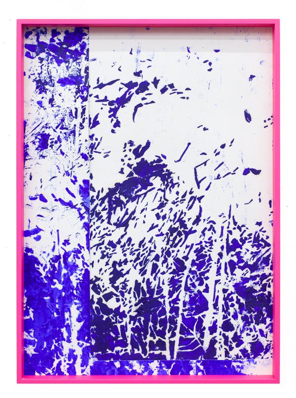 Clemens Wolf, Remix, 2024, Öl auf Papier, 70 x 50 cm