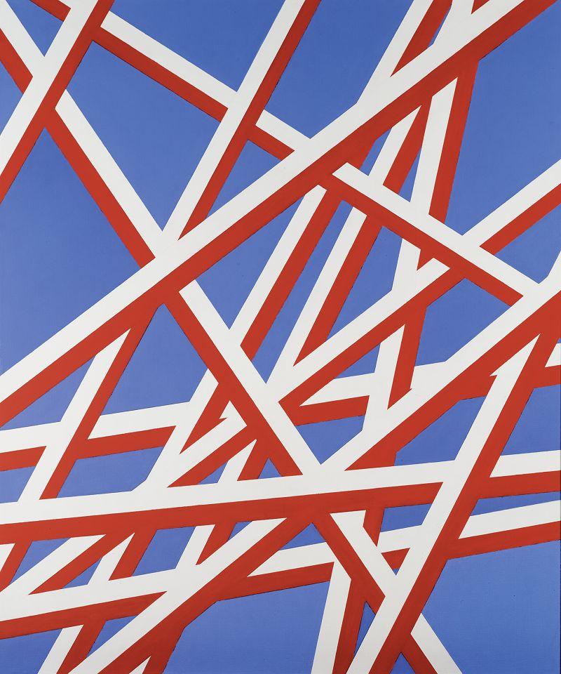 Florentina Pakosta, 1994/1, 1994, Acryl auf Leinwand, 180 x 150 cm  © Bildrecht Wien, 2020, Foto: Atelier Pakosta