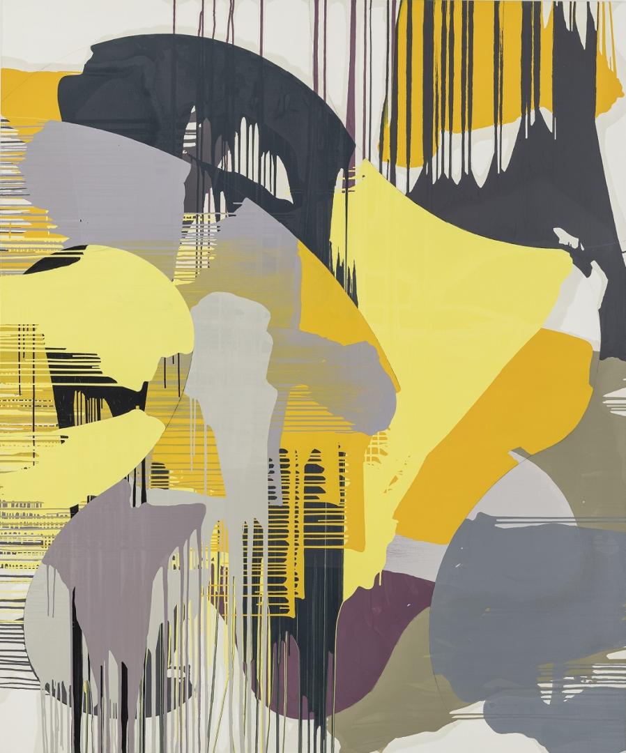 Thomas Reinhold, Rod, 2020, Öl auf Leinwand, 205 x 170 cm © Jorit Aust 