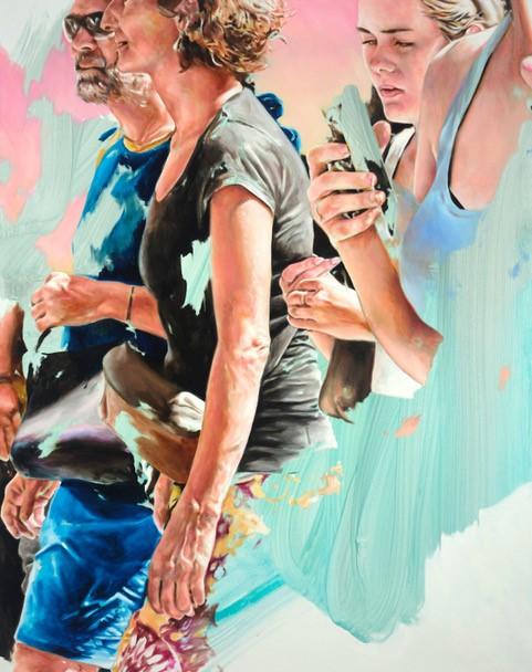 Martin Veigl, bright lights, 2025, Öl auf Leinwand, 180 x 140 cm