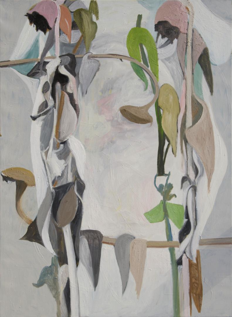 Alois Mosbacher_Gartenbild, 2016_2022, Öl auf Leinwand, 150 x 110 cm