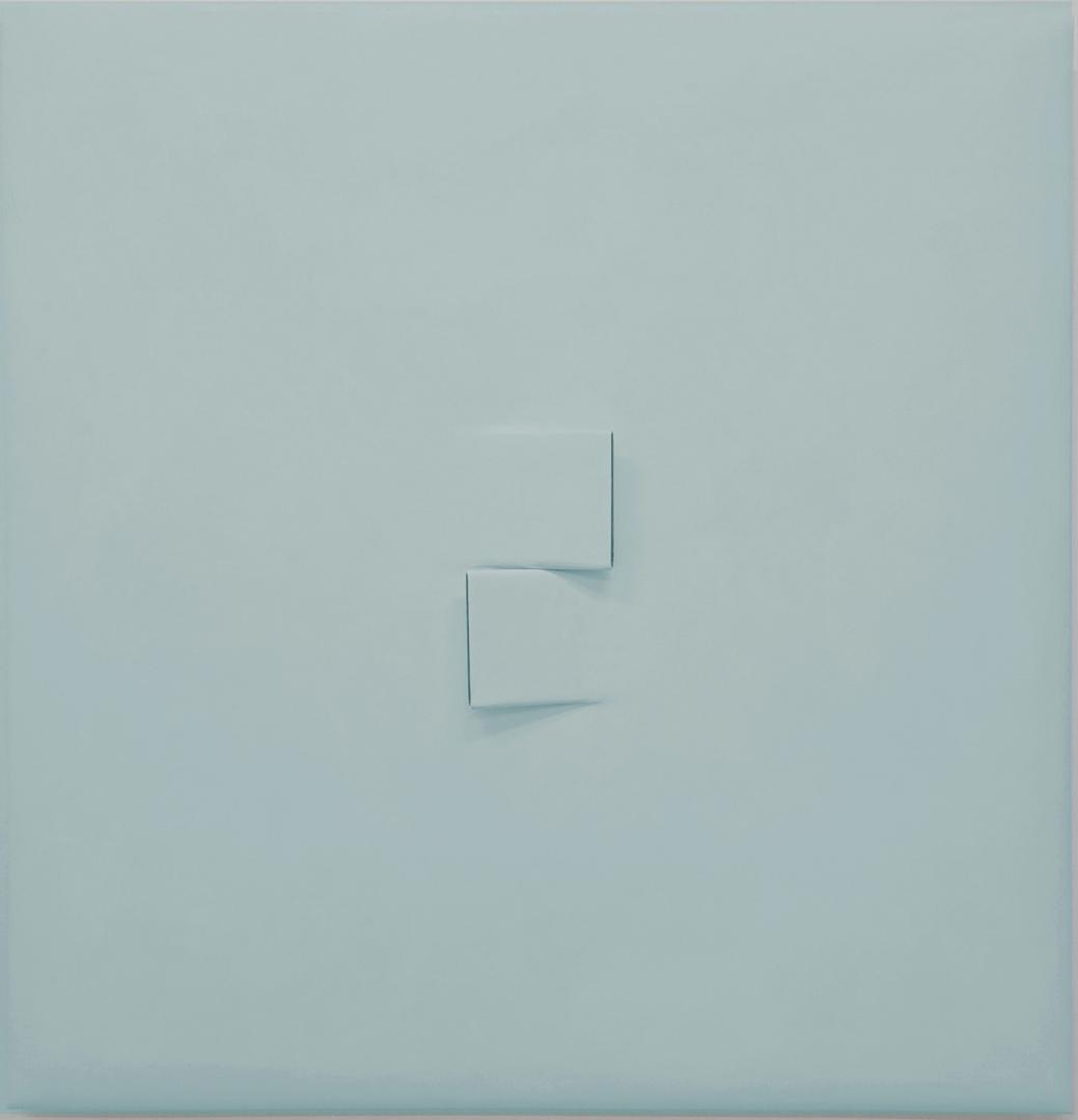 Dorothee Golz, PX 3205, acrylic plaster,  pigmented chalk base, 2024, 180 x 180 x 15 cm © by the artist