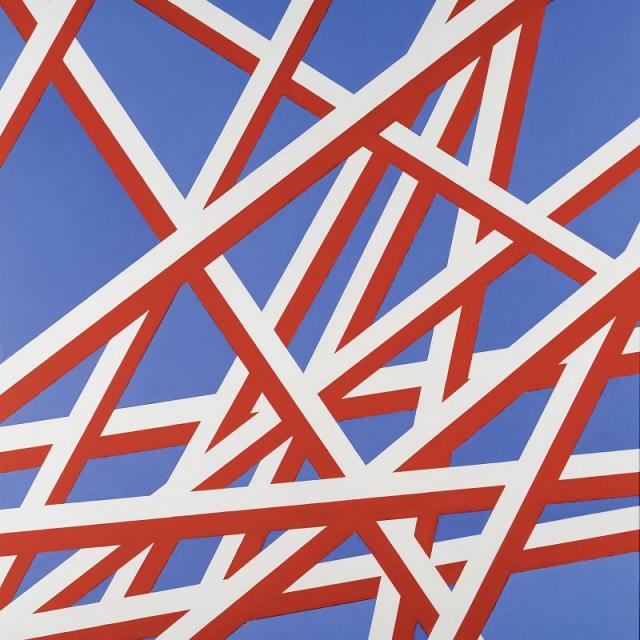 Florentina Pakosta, 1994/1, 1994, Acryl auf Leinwand, 180 x 150 cm  © Bildrecht Wien, 2020, Foto: Atelier Pakosta