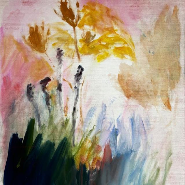 Maureen Kägi, Sunday Times, 2024, Mischtechnik auf Leinwand, 180 x 135 cm